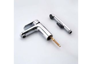 Смеситель для раковины с гигиеническим душем Aquatek Ника AQ1812CR хром