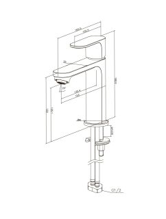 Смеситель для раковины Aquatek Альфа AQ1910MB чёрный матовый