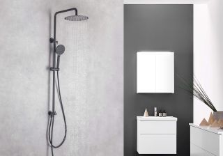 Душевая стойка Aquatek AQ2046MB чёрный матовый