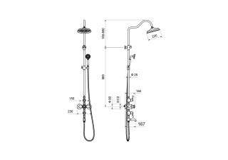 Душевая система Aquatek Классик AQ2543MB черный