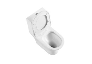 Унитаз-моноблок напольный Aquatek Гелиос AQ2816T-00 смыв торнадо безободковый белый