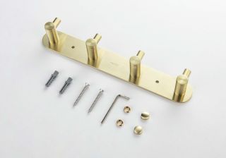 Планка с четырьмя крючками Aquatek Европа AQ4123BG шлифованное золото