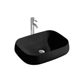 Раковина накладная Aquatek AQ5526-MB 56 см чёрный матовый