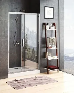 Душевая дверь Aquanet Delta NPE6121 273613 160 см стекло прозрачное профиль хром