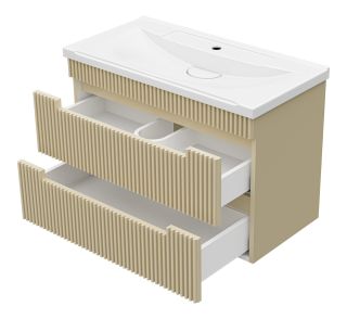 Подвесная тумба под раковину Brevita Ariana ARI-01080-03062Я 80см капучино