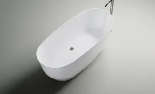 Ванна из искусственного камня Astra-Form Атрия 01010044 170x75 см с интегрированным переливом белый глянец