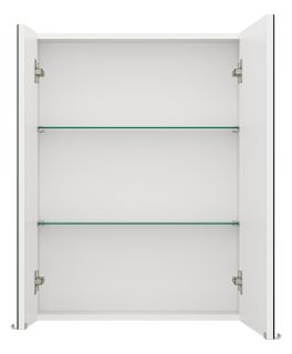 Зеркальный шкаф Misty Аура 60см белый