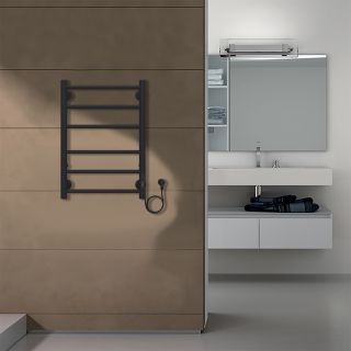 Полотенцесушитель электрический AZARIO PARMA AZ10846B 400/600 6 секций, тен справа, черный