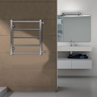 Полотенцесушитель водяной AZARIO ANCONA AZ71556 500/600 квадрат, 5 секций, боковое подключение, 3/4, хром