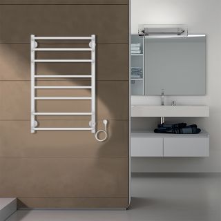 Полотенцесушитель электрический AZARIO MILAN AZ90858W 500/800 8 секций, тен справа, белый