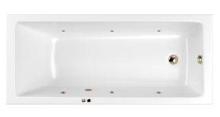 Гидромассажная ванна Whitecross Wave Slim 0111.170070.100.SOFT.BR 170x70см Soft бронза