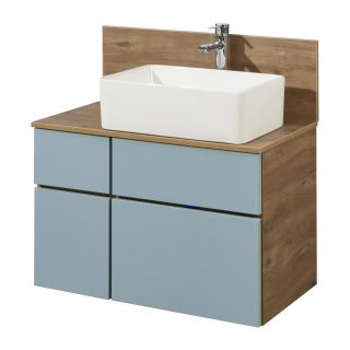 Тумба под раковину Акватон Мишель 80см 1A256801MIX30 дуб рустикальный/фьорд