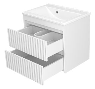 Подвесная тумба под раковину Brevita Balaton BAL-06065-01-01П2Я 65см белый