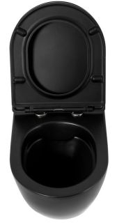 Комплект 4 в 1 BelBagno BB062CHR-MB/BB062SC-MB/BB002-80/BB007-PR-NERO.M унитаз подвесной COLORATO BB062CHR-MB с сиденьем BB062SC-MB система инсталляции для унитазов BB002-80 с кнопкой смыва BB007-PR-NERO.M