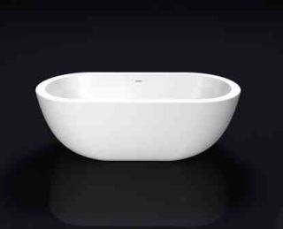 Акриловая ванна BelBagno BB13-1800 180x85 см, отдельностоящая, белая, овальная