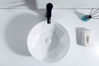 Раковина накладная BelBagno 40см белая BB1342H300