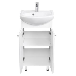 Тумба под раковину Акватон Мира 45см белый 1A104401MR010