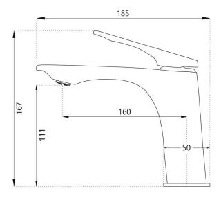 Смеситель для раковины Haiba HB10816-3 пепельный