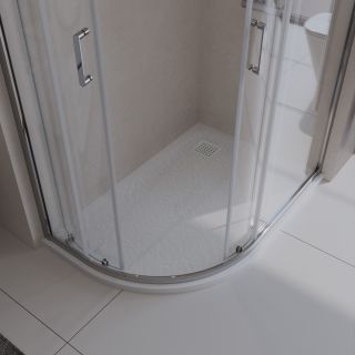 Душевой поддон BelBagno UNO TRAY-MR-UNO-RH-120/80-550-35-W-R-BO из искусственного мрамора в комплекте с сифоном