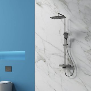 Душевая стойка Splenka S224.26.09 с термостатом графит