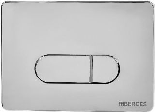 Комплект Berges 4в1 042450: инсталляция NOVUM кнопка D3 хром глянец унитаз Strati Rimless сиденье Strati Slim SO