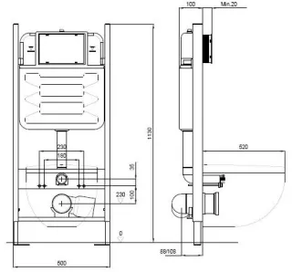 Комплект SET AQUATEK КЛАССИК T унитаз с инсталляцией