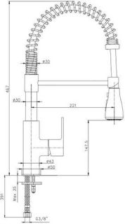 Смеситель для кухни E.C.A. Nita 102518106EX хром