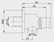 Шланговое подключение E.C.A. 102199523C1EX чёрный