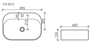 Раковина Ceramica Nova Element CN5012 60см белый