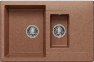 Мойка кухонная Polygran BRIG-770 терракот 621442