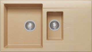 Мойка кухонная Polygran BRIG-870 бежевый 627406