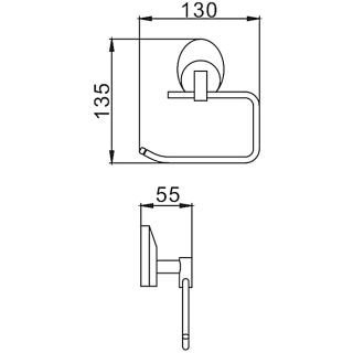 Держатель туалетной бумаги Frap F1603-3 хром