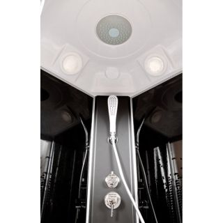 Душевая кабина Deto L 890 с гм. и эл. BLACK 90х90х215 см