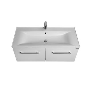 Тумба под раковину Акватон Мадрид М 100см белый 1A128001MA010