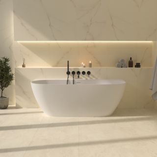 Ванна из искусственного камня WHITECROSS Make 0219.170080.200 170x80 см белый матовый