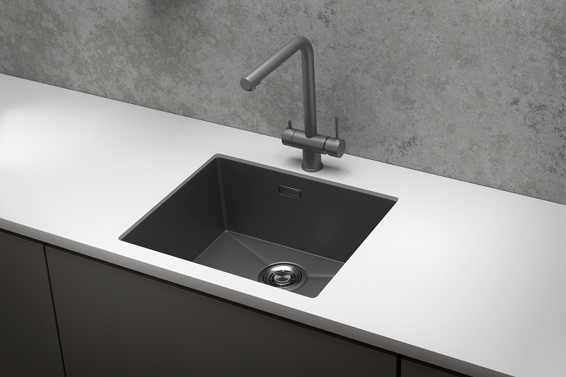 Мойка кухонная Granula 5445U, ГРАФИТ МАТОВЫЙ