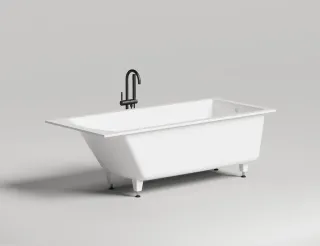Ванна из искусственного камня Salini Cascata S-Sense 104213GRH 180x80см RAL снаружи