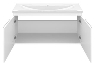 Подвесная тумба под раковину Brevita Catania CAT-01100-074П 100см белый