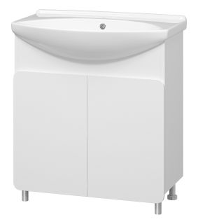 Напольная тумба под раковину Misty Чегет 75см белый