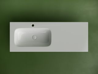 Раковина Ceramicanova Grace CN7020 с чашей слева 120 см белый