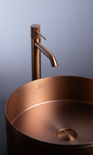 Раковина AltroBagno Costoso 001007 RaSp из нержавеющей стали медь матовая