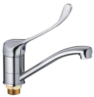 Смеситель для кухни Haiba HB4554-2 с хирургической ручкой хром