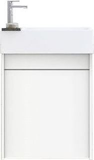 Подвесная тумба под раковину Art&Max Family 40см белый глянцевый Family-400-1D-SO-BL