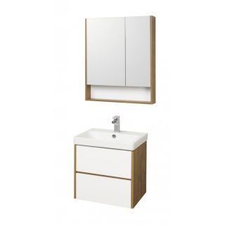 Тумба под раковину Акватон Сканди 70см белый/дуб рустикальный 1A251801SDZ90