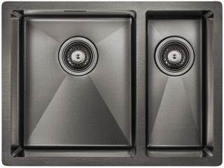 Мойка кухонная Paulmark Annex PM545944-GML левая воронёная сталь