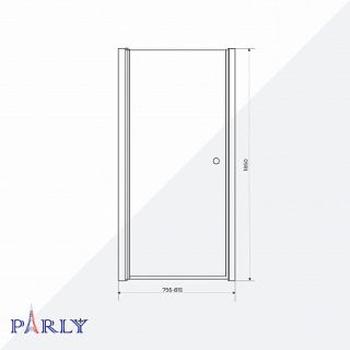 Душевая дверь в нишу PARLY DE80F (80x185)