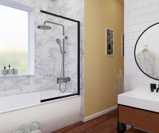 Wasserkraft Dill 61S02-100 Стеклянная шторка на ванну