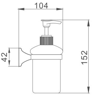 Дозатор жидкого мыла Haiba HB8527 хром