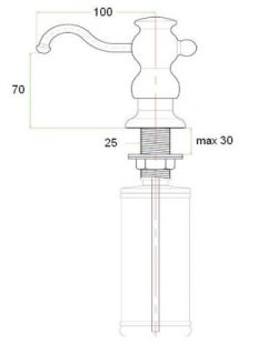 Дозатор жидкого мыла Zorg ZR-25 CR