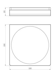 Мыльница с держателем Wonzon & Woghand Eclipse WW-9124-GM тёмный графит